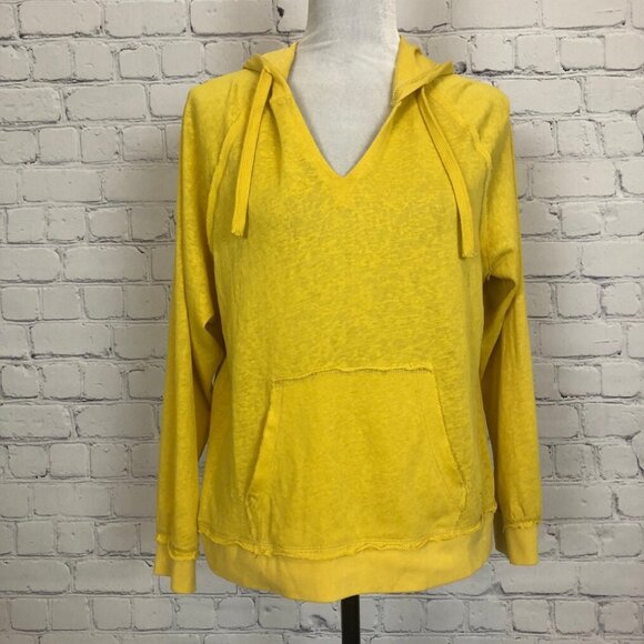 Zyia Active Lightweight Beach Hoodie Size M Yellow Cotton - Picture 1 of 6